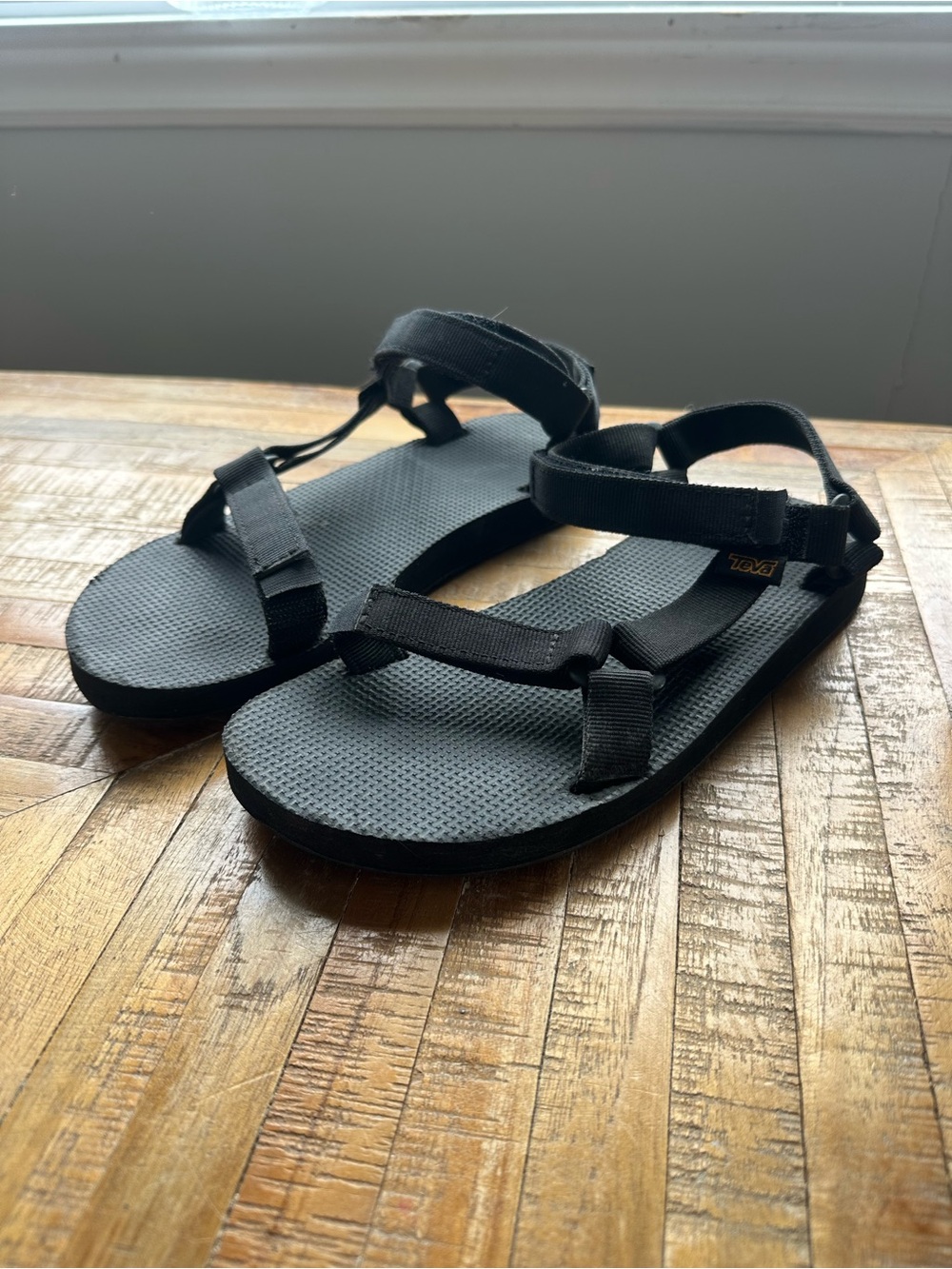 Teva Black Strappy Outdoor Sandals